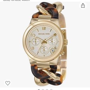 Michael Kors Collection Women's MK4222 Chain Watch Gold/Tortoise Watch